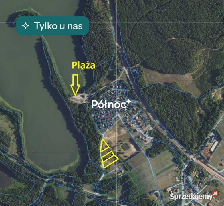 Działka budowlana MAZURY Woszczele JEZIOROREM