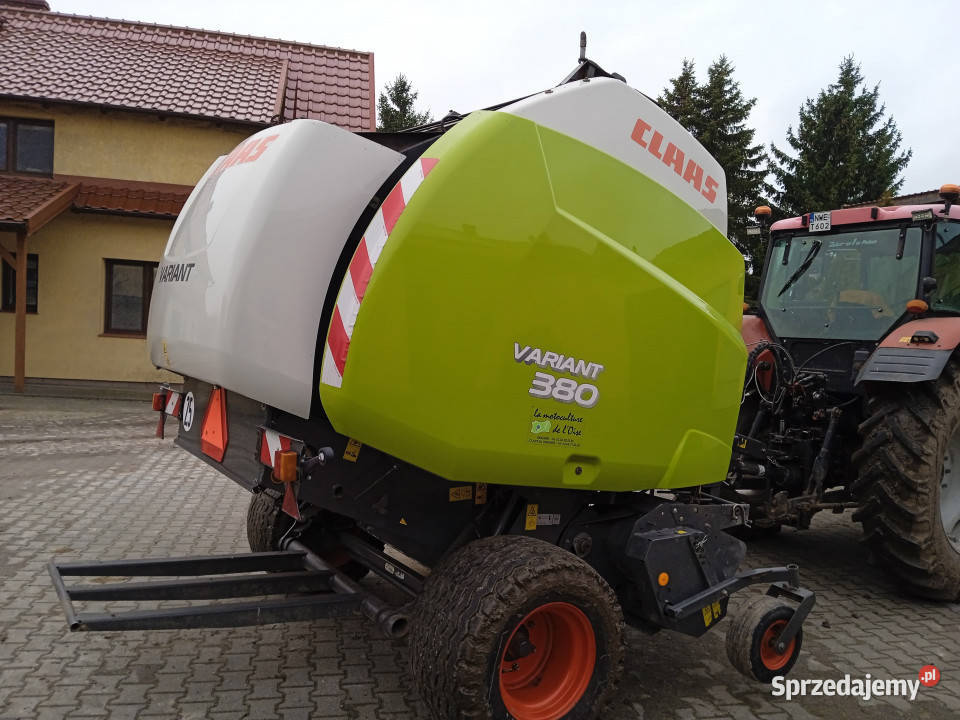 Prasa zwijająca CLAAS Wariant 380 siatka sznurek warmińsko-mazurskie Piękna Góra