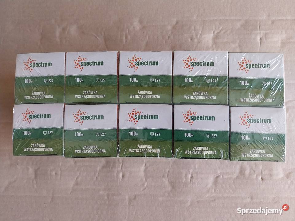 Żarówki Tradycyjne 100W E27 Spectrum 1 opak 10 dolnośląskie Wałbrzych