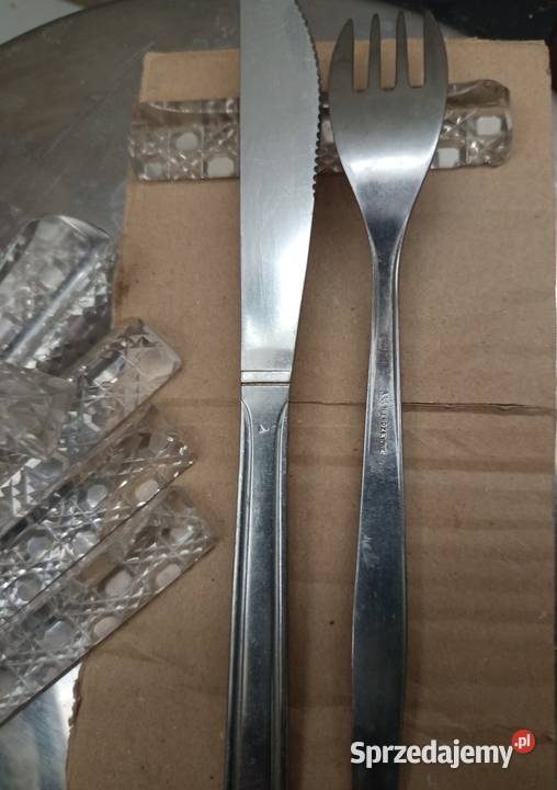 Koziołki kryształowe pod sztućce 9 sztuk sprzedam