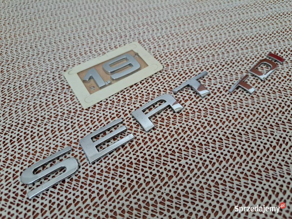 Logo emblemat napis Seat 19 TDi