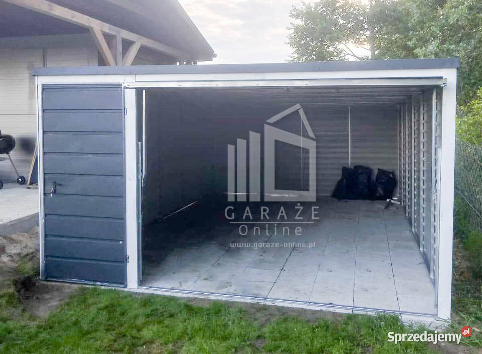 GARAZ BLASZANY 4m x 5m pion spad w tył 20m2 Tczew sprzedam