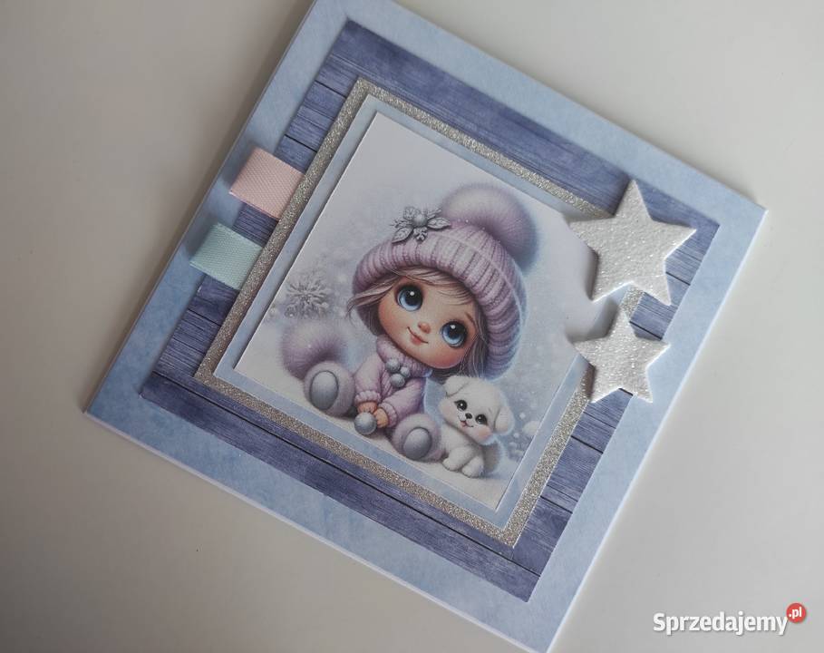 Kartka ręcznie robiona handmade z okazji urodzin Łódź