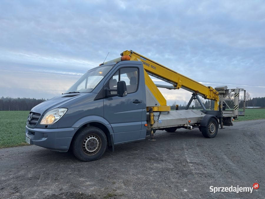 Podnośnik koszowy Mecedes Benz Spinter Omme 1950 Rok produkcji 2008 Lutosławice Rządowe