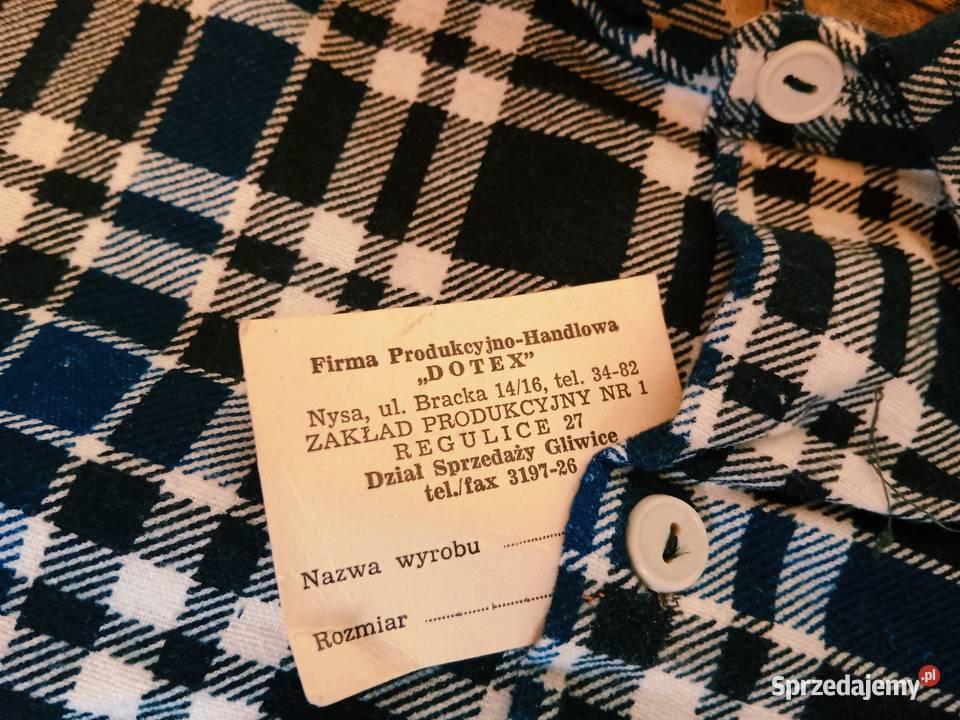 Zestaw Nowych Koszul Flanelowych VINTAGE PRLLata Ruda Śląska