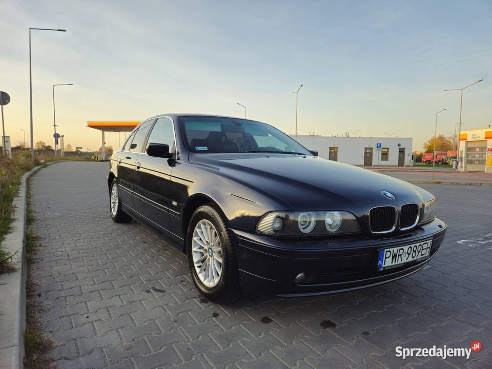 BMW E39 528i 1999 28 benzyna sedan granatowa przyciemniane szyby Września