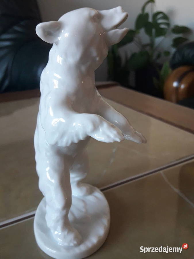 Porcelanowa figurka niedżwiadek KAISER Germany Janów Lubelski