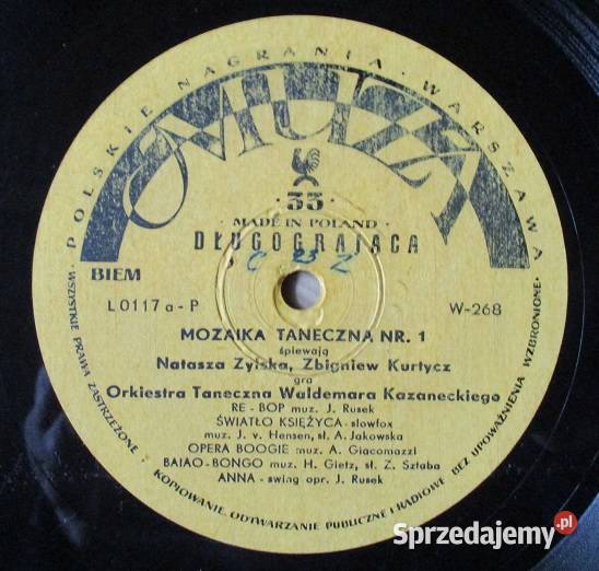 Mozaika taneczna 1 L0117 Kurtycz Zylska płyta Płyty i kasety łódzkie Łódź