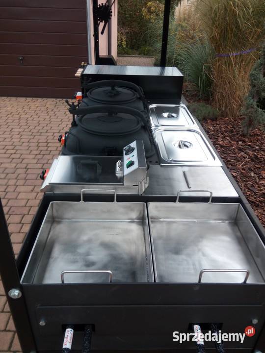 Gastronomiczny grill cateringowy gazowy węglowy