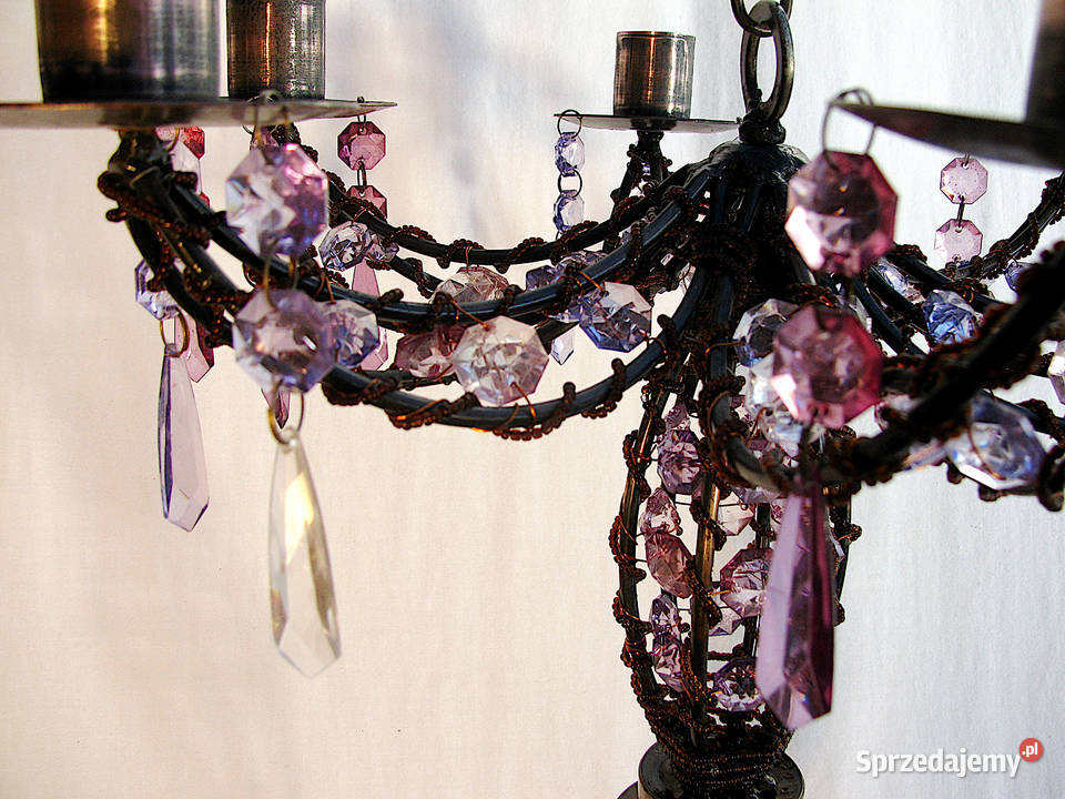 Świecznik kryształki zachodniopomorskie Szczecinek sprzedam