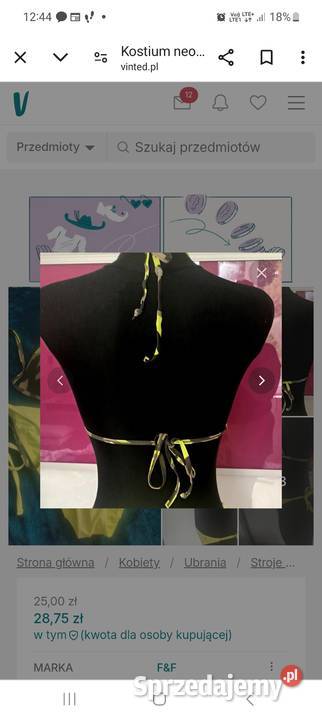 Kostium kąpielowy dwuczęściowy Łódź