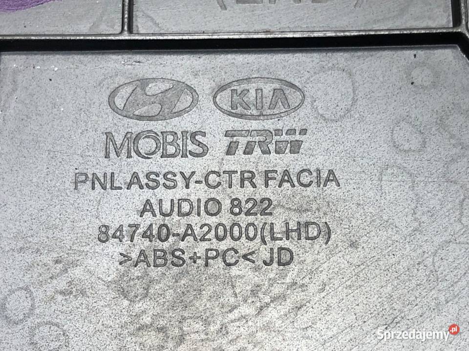 RAMKA RADIA KIA CEED 84740A2000 1218 ODTWARZACZ Sprzęt audio fabryczny podkarpackie sprzedam