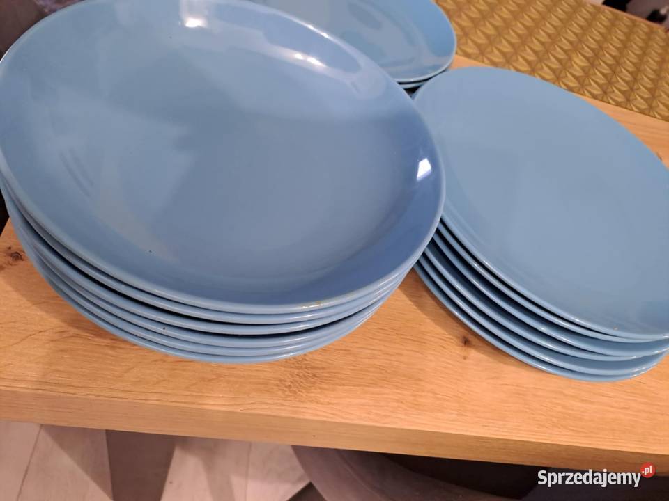 Okazja Talerze Ikea turkusowe Skierniewice sprzedam