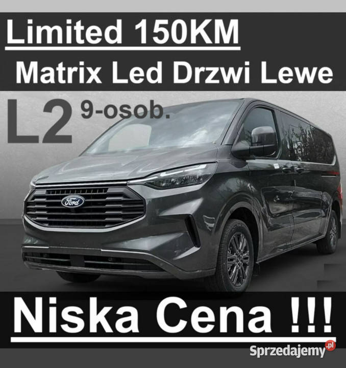 Ford Transit Custom Limited 150 L2 Drzwi Lewe zachodniopomorskie
