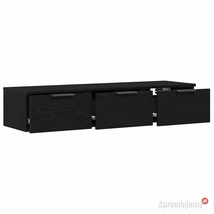 vidaXL Szafka ścienna z szufladą Czarny Dąb 102 sprzedam