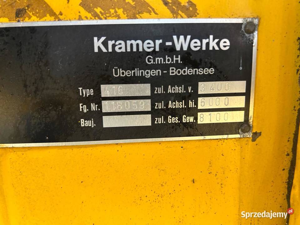 Koparko ładowarka Kramer 416S Koparko ładowarki