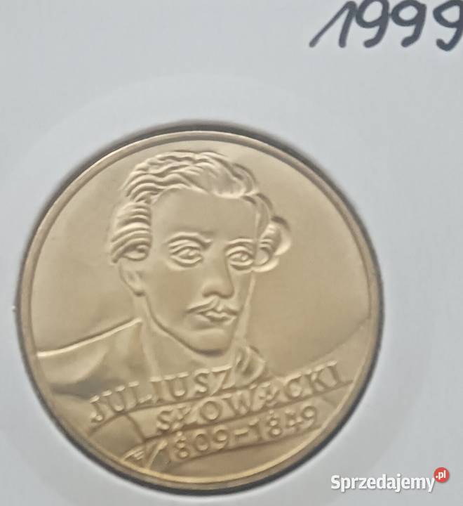 2 Juliusz Słowacki 1999 r mennicze holder Numizmatyka Konin