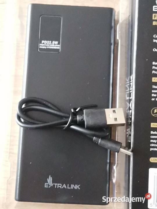 POWERBANK EXTRALINK 10000 mAh 225W 2x USBA USBC Telefony i Akcesoria