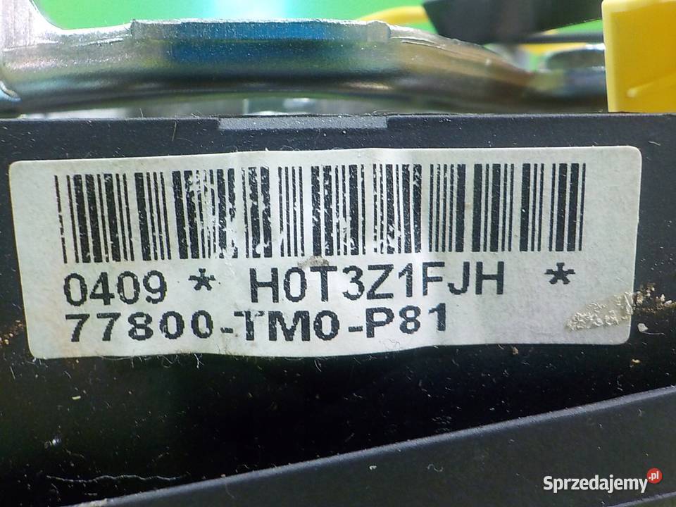 HONDA INSIGHT II 13 IMA 10r 5D AIRBAG poduszka osobowe Motoryzacja