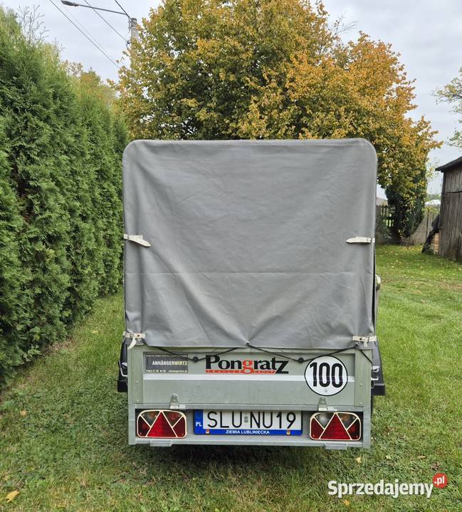 Przyczepa Pongratz lekka 750 2x1m plandeka
