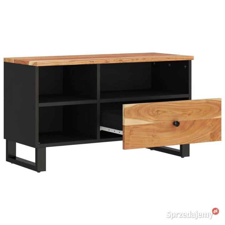 Szafka pod TV 80x33x46 akacja i materiał RTV