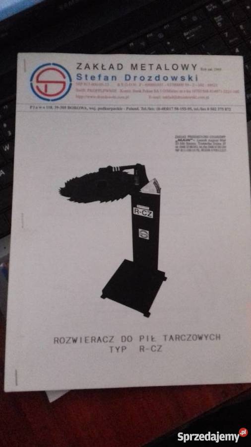Rozwierak sznitownik do pił tarczowych firmy Adamów
