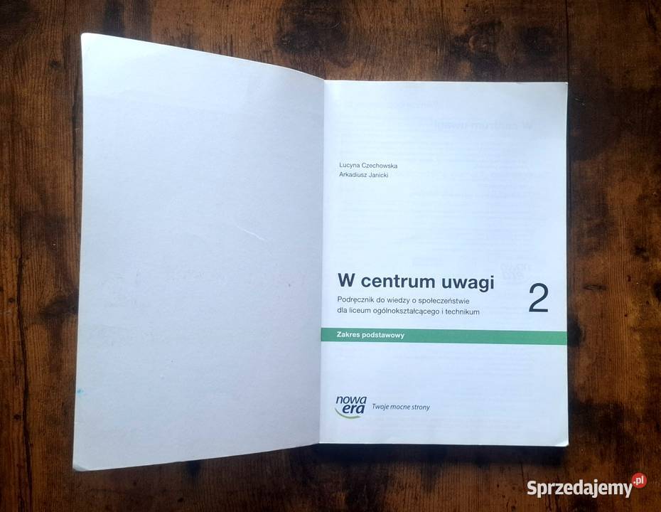 Podręcznik W centrum 2 WOS Nowa Era Zakres wielkopolskie Drawsko
