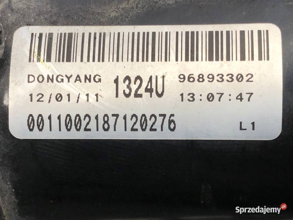 MECHANIZM WYCIERACZEK PRZÓD CHEVROLET CRUZE podkarpackie