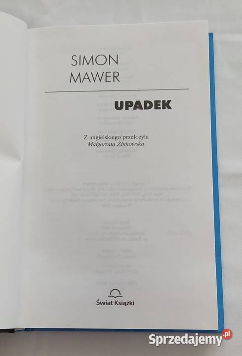 UPADEK Simon Mawer twarda