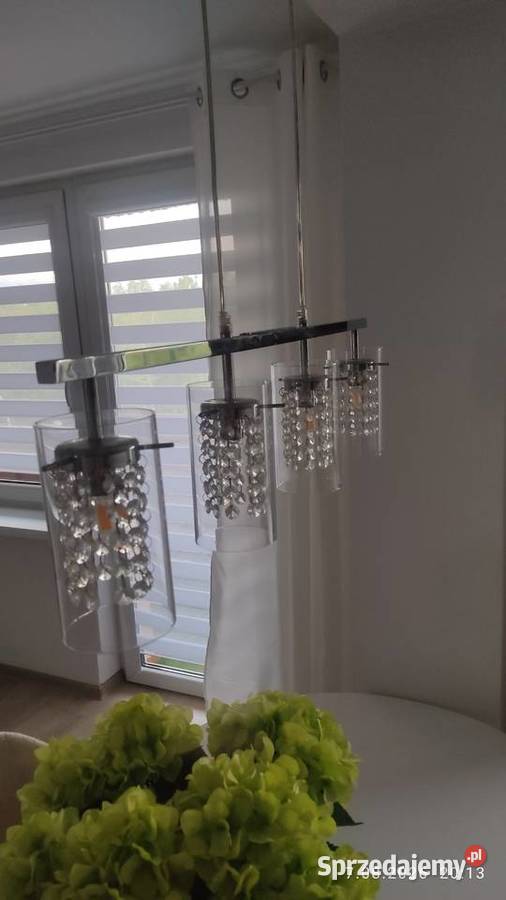 Lampa sufitowa wisząca srebrna Kędzierzyn-Koźle