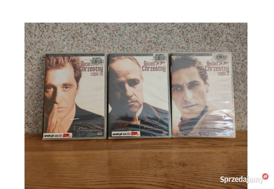 dvd film ojciec chrzestny trylogia nowe folia De Kielce