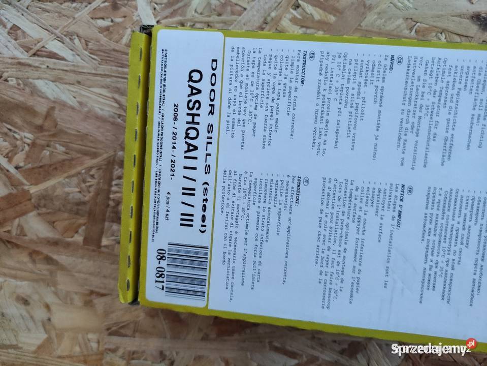 Nissan Qashqai I II III Nakładki progowe Brzesko