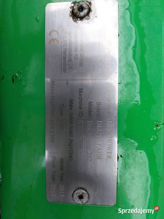 Kosiarka dyskową Deutz Fahr 232 Deutz-Fahr Bolesławiec