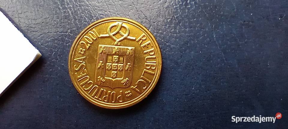 Stare monety 5 eskudos 2001 Portugalia Numizmatyka Lesko