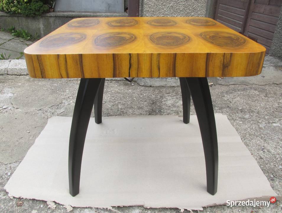 Stolik Art Deco Halabala H259 1950r orzech Antyki, Sztuka, Kolekcje Białystok