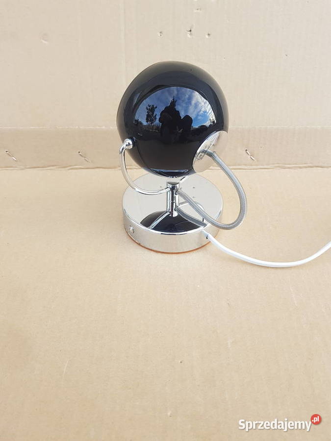 Lampka stołowa TV KULKA czarna SZKŁO mała FAJNA mazowieckie Warszawa