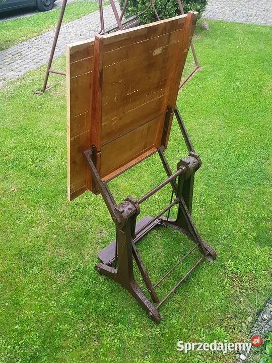 STÓŁ KREŚLARSKI WFU 3 100 LOFT INDUSTRIAL odcienie brązowego podkarpackie Jarosław