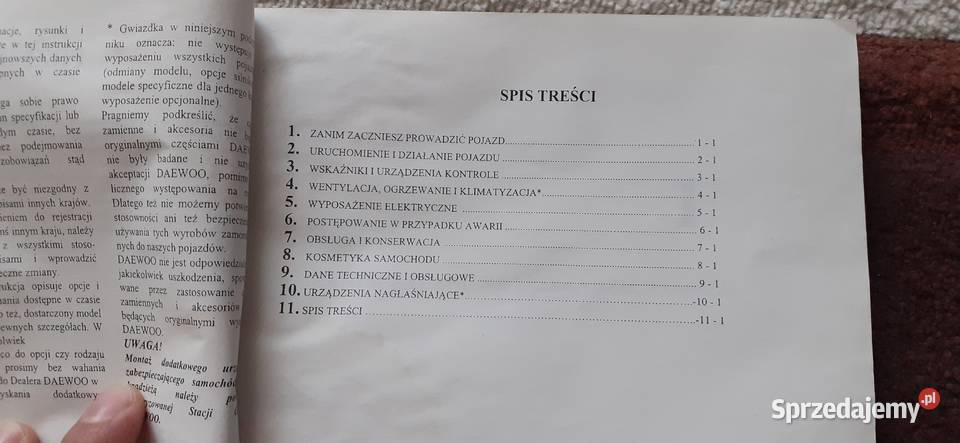 Instrukcja obsługi Matiz Białystok