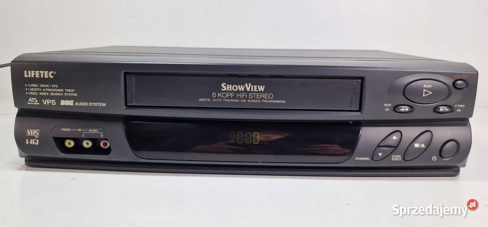 Video magnetowid Lifetec LT9020 LT 9020 6 head Magnetowidy Międzychód