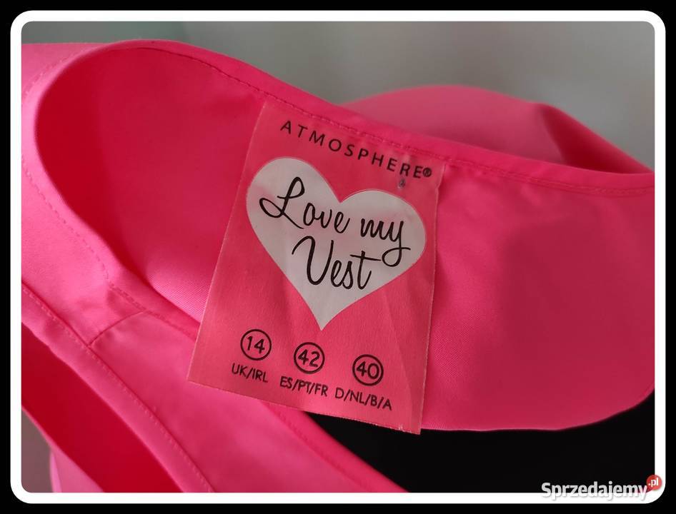 Atmosphere koszulka top różowa neon 40 L 42 XL różowy Płock