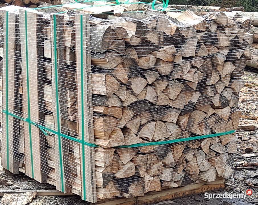 Opał drewno drzewo świerk układane na pace Wisła sprzedam