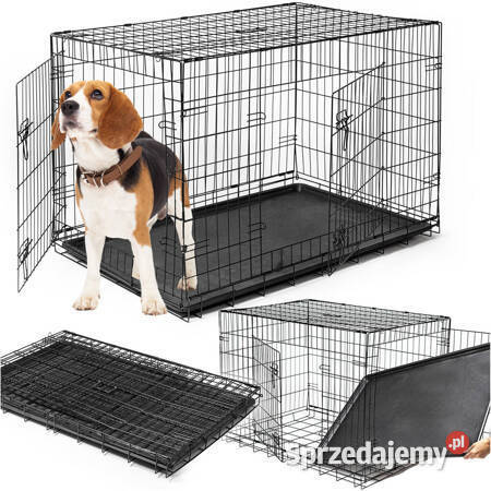 Metalowa duża klatka psa kota zwierząt kojec Warszawa