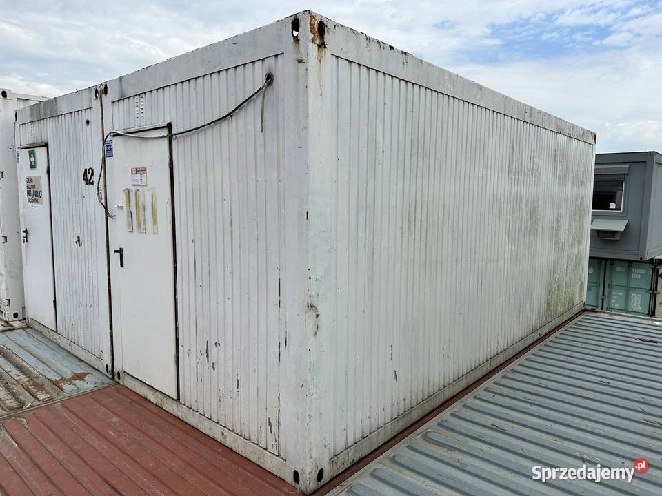 KONTENER BIUROWY PODWÓJNY DUO ZESTAW 2 WEJŚCIA Biuro dolnośląskie Wrocław