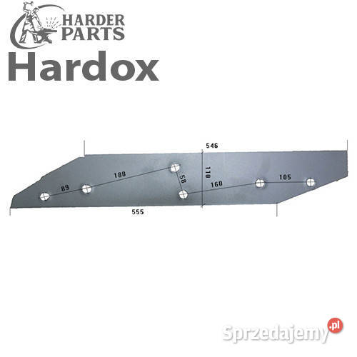 Płoza długa HARDOX 278072P części do pługa KUHN