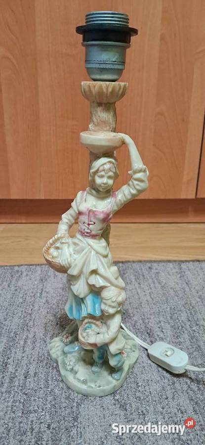 Lampa Figurka sygnowana AB Suwałki