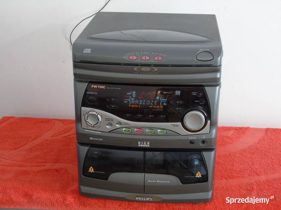 Wieża Philips FW750C AUX RDS magnetofony WYSYŁKA Jasło
