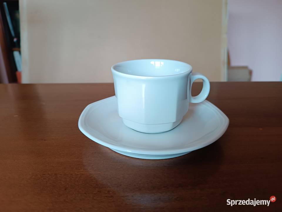 Komplet do kawyherbaty 6 osób biała niemiecka Dom i Ogród Szczyrk