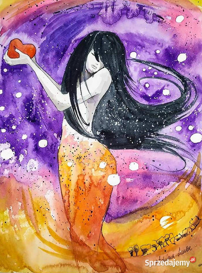 CZARODZIEJKA akwarela artystki Adriany Laube śląskie Katowice