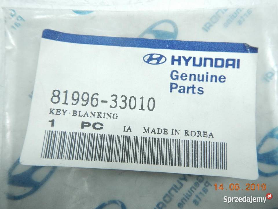 KLUCZYK SURÓWKA HYUNDAI SONATA 8893 ORYGINAŁ ASO