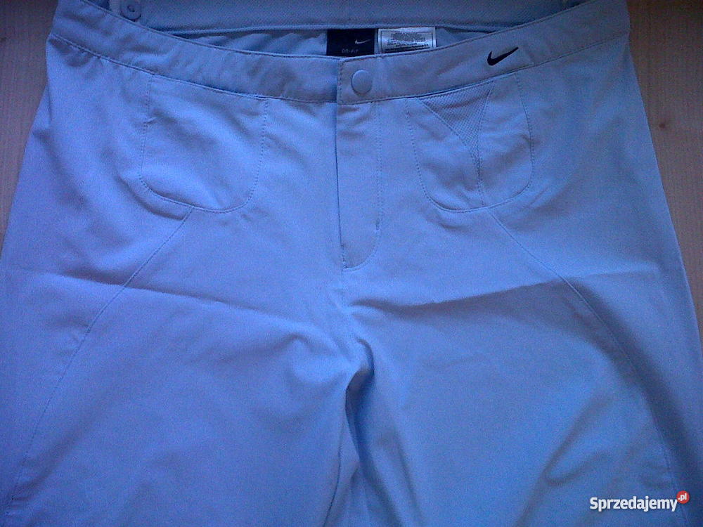 Nike r36 i r40DRI FIT błękitne z regulacją w pas Długie Spodnie Moda i Styl Kraków